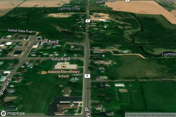 roof moss and algae removal in Almena WI 54805 - Aerial View