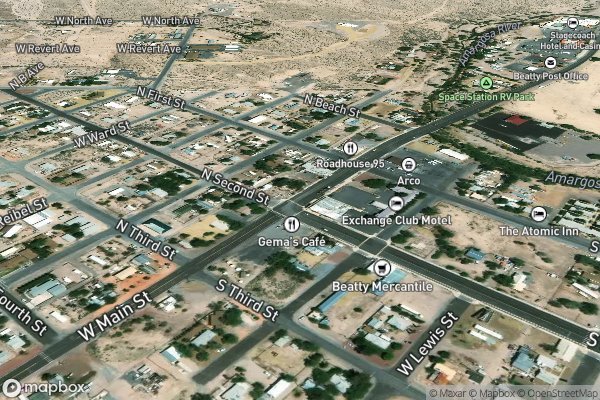 roof moss and algae removal in Beatty NV 89003 - Aerial View