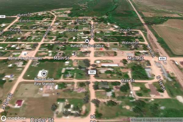 roof moss and algae removal in Buffalo Gap SD 57722 - Aerial View