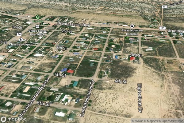 roof moss and algae removal in Dinosaur CO 81633 - Aerial View