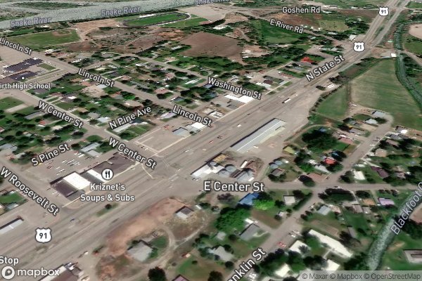 roof moss and algae removal in Firth ID 83236 - Aerial View