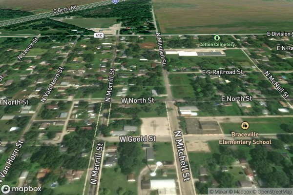 roof moss and algae removal in Braceville IL 60407 - Aerial View