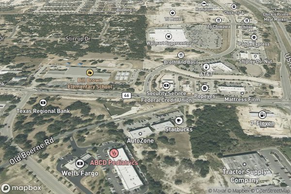 roof moss and algae removal in Bulverde TX 78163 - Aerial View