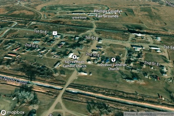 roof moss and algae removal in Dodson MT 59524 - Aerial View