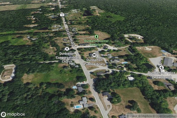 roof moss and algae removal in Dunbarton NH 03046 - Aerial View