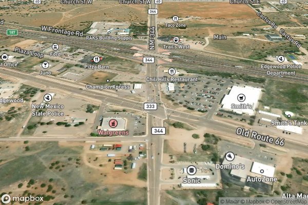 roof moss and algae removal in Edgewood NM 87015 - Aerial View