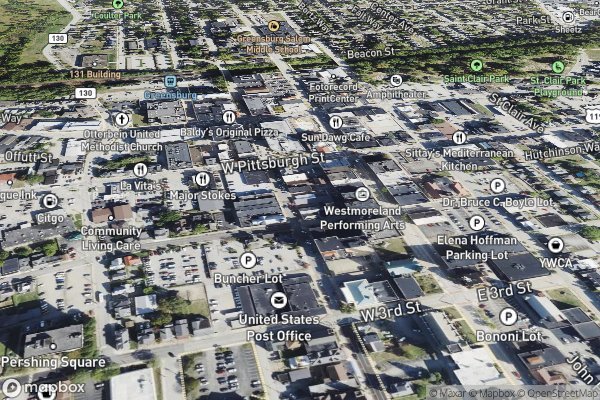 roof moss and algae removal in Greensboro PA 15338 - Aerial View