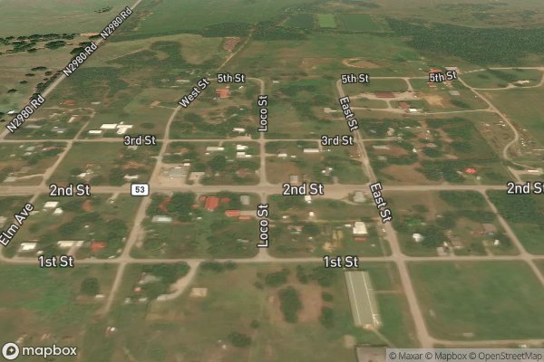 roof moss and algae removal in Loco OK 73442 - Aerial View