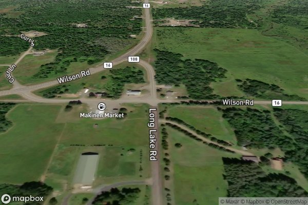 roof moss and algae removal in Makinen MN 55763 - Aerial View