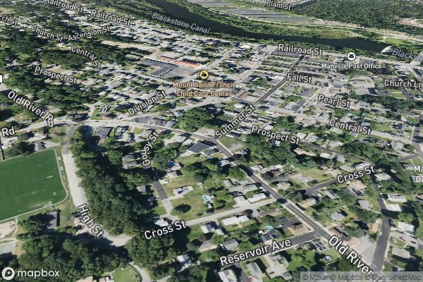 roof moss and algae removal in Manville RI 02838 - Aerial View