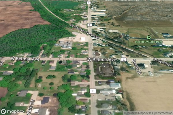 roof moss and algae removal in Maribel WI 54227 - Aerial View