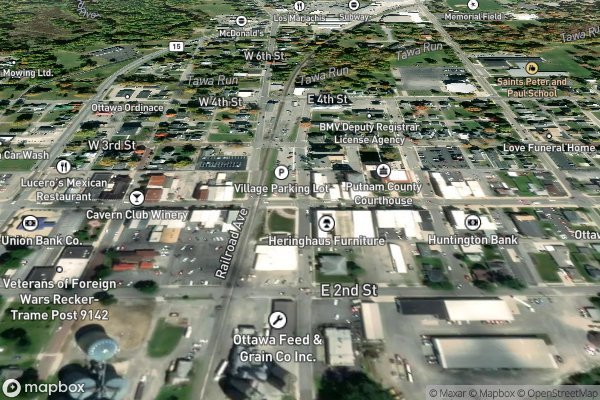 roof moss and algae removal in Ottawa OH 45875 - Aerial View