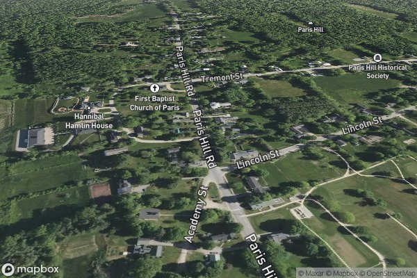 roof moss and algae removal in Paris ME 04271 - Aerial View