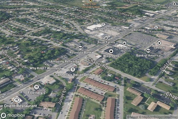 roof moss and algae removal in Perry Hall MD 21128 - Aerial View