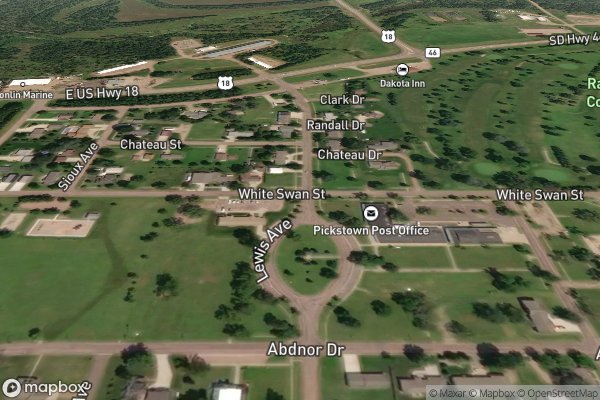 roof moss and algae removal in Pickstown SD 57367 - Aerial View