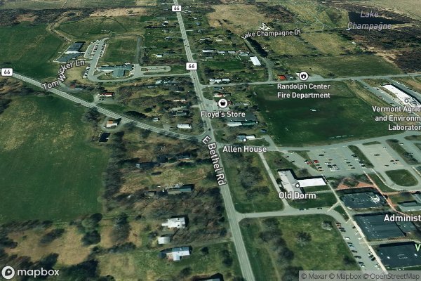 roof moss and algae removal in Randolph Center VT 05061 - Aerial View