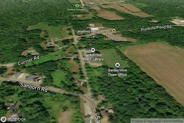 roof moss and algae removal in Sanbornton NH 03269 - Aerial View