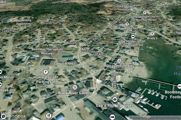 roof moss and algae removal in Trevett ME 04571 - Aerial View