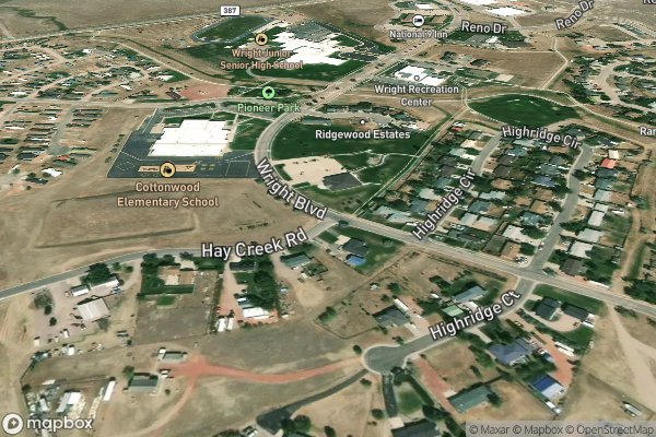 roof moss and algae removal in Wright WY 82732 - Aerial View